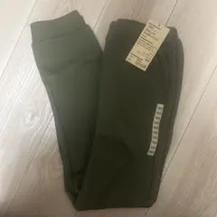 無印良品　二重編みスウェットジョガーパンツ　150サイズ　カーキー