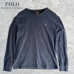 Polo ポロラルフローレン ロンT 長袖 刺繍 カスタムスリムフィット 杢 Mのサムネイル