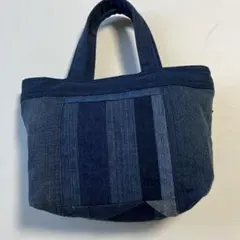 値下げ！デニムリメイクバッグ　ハンドメイド　パッチワーク