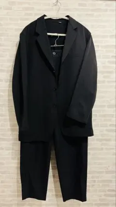 【美品】 UNIQLO U セットアップ ブラック M サイズ 73