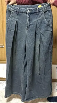 Dazy ダークデニム ワイドレッグパンツ　XL