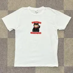 猫 Tシャツ 半袖Tシャツ トップス カットソー 半袖 綿100% ホワイト Sのサムネイル