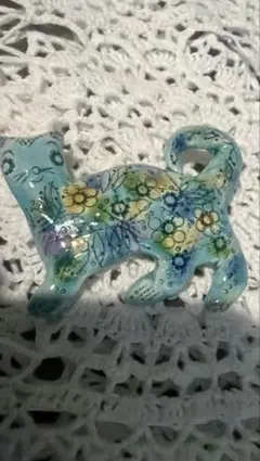 船戸あやこ ブローチ 猫 ねこ