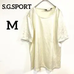 S.G.SPORT【M】アイボリー 半袖シャツ