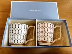 WEDGWOOD ルネッサンス ゴールド マグ (ピンク・ブルー) ペア