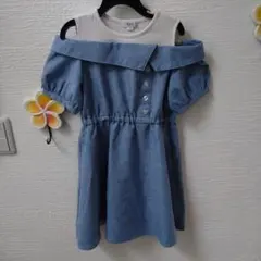 a.v.v オフショルダー ワンピース 120cmのサムネイル