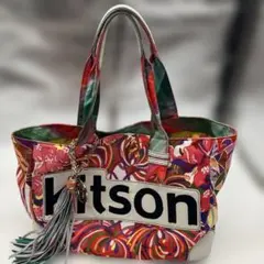 希少レア　KITSON×ジミー大西 コラボ トートバッグ　チャーム付きのサムネイル