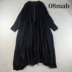 ソラ様専用】08Mab リネン100％ ピンタック半袖シャツワンピース