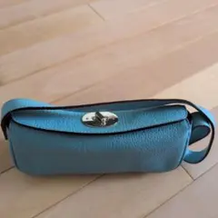 Kate Spade 水色 レザー ハンドバッグ