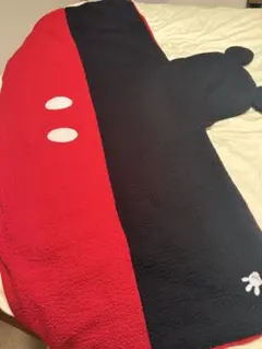 ミッキーマウス 着るブランケット・毛布 フード付き