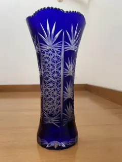 2544 藍切子　5客　未使用 2544 藍切子5客未使用