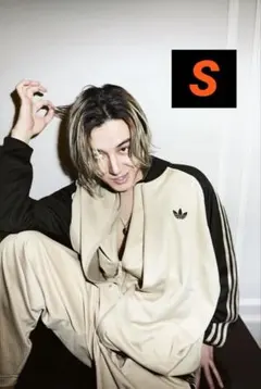 S 藤井風　adidasルーズ メッシュ トラックジャケット