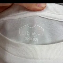 Hanes T-SHIRTS SHIRO ホワイト クルーネック　Mのサムネイル