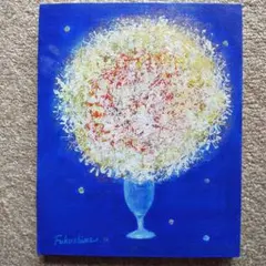 油絵 「星屑の花(神秘)ラメ入り」F3号 （匿名配送） - メルカリ
