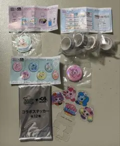 キャッチ！ティニピンくら寿司コラボ 미개봉 ステッカーアクチャ缶バッジマステ