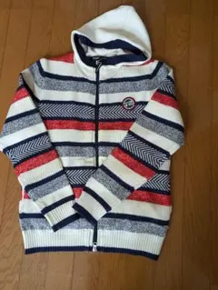 ストライプフード付きジャケット