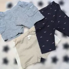 【お得!!】ベビー服 半ズボン　パンツ 3点セット 80　当日発送