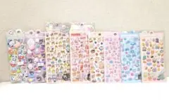 新品 シール8枚セット 立体 ぷくぷく ドロップ