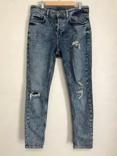 【ZARA】ダメージデニムスキニーパンツ