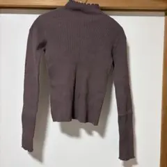 GRL リブ編みタートルネック長袖トップス