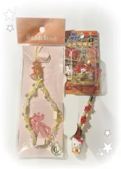 平成レトロ ストラップ キーホルダー 3点セット