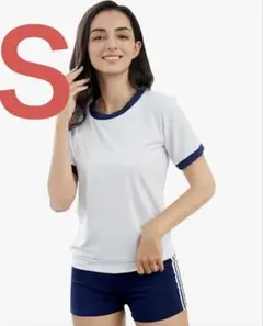 【新品✨】女子高生 体操服 コスプレ 短パン セット　体操着 ネイビー　S