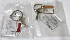 ヒロアカ　クリアベースキーホルダー　エンデヴァー　ホークス