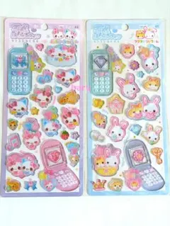 平成はっぴーふぉんシール　まじかるみゅーちゃん　立体シール　クラックス