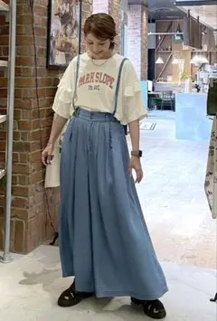 週末セール⚮̈ ニコアンド モードノーム リヨセル デニム ボリューム パンツ