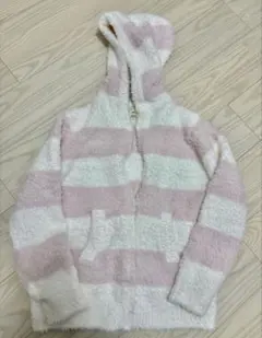 新品　未使用　ジェラピケ　ピンクとホワイトのストライプルームウェア