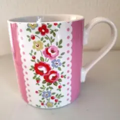 Cath Kidston ピンク花柄マグカップ