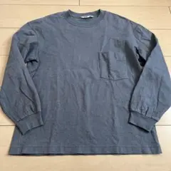 ユニクロ　クルーネックＴ　男女兼用S ブルーグレー