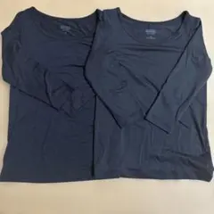 UNIQLO キッズ HEATTECH 長袖Tシャツ 110cm 2枚セット