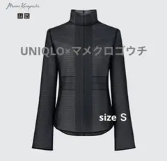 UNIQLO×マメクロゴウチ メッシュハイネックT 黒 Sサイズ