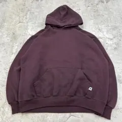 じ*ん様 90s　ラッセルアスレチック　プルオーバーパーカー　L　ワインレッド