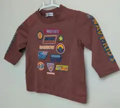 NAVY KID'S ブラウン長袖Tシャツ 100cm