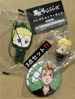 東京リベンジャーズ 缶バッジ ストラップ ラバーマスコット