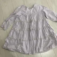 petit main 薄紫 ワンピース 110