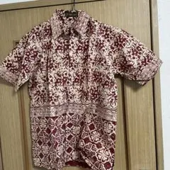 패밀리 자야 반팔 바틱 셔츠 인도네시아산 L