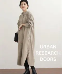URBAN RESEARCH DOORS コーデュロイシャツワンピース