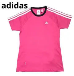 【美品】adidas　半袖Tシャツ　ピンク　M