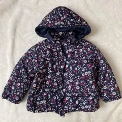 美品　花柄中綿コート サイズ100