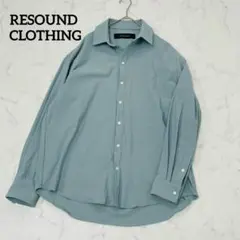 リサウンドクロージング オーバーサイズ ストレッチ シャツ 2 AQUAのサムネイル