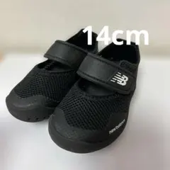 NB ベビー　14 サンダル　ブラック