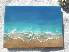 自分の可能性を広げたい方へ 深呼吸する海 海アート 45×22cm - メルカリ