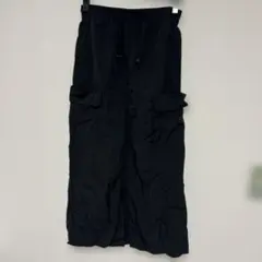 GU カーゴナイロン スカート ブラック