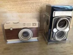 カルディ　木製カメラ　木箱　KALDI