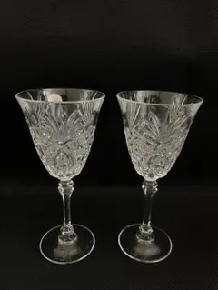 クリスタル ワイングラス 2個セット
