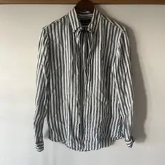 Polo Ralph Lauren ストライプ長袖シャツ　SPサイズ　麻100%