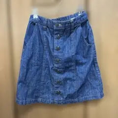 デニム ミニスカート Sサイズ ボタンフロント